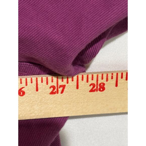 Womens Purple Denim Jacket Coat Red Hat Unique 3D chenille Glam Hattitude sz 26 - Picture 8 of 11